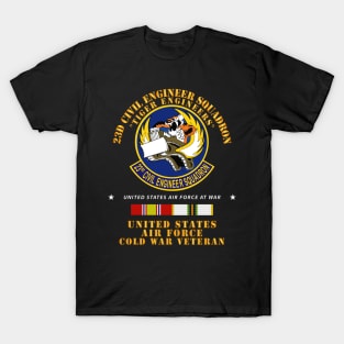 23d Civil Engineer Squadron - Tiger Engineers - Cold War Vet w COLD SVC T-Shirt